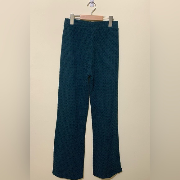 {JACQUARD KNIT PANTS} brand: Zara, size: M, colour: blue/green - Picture 3 of 7